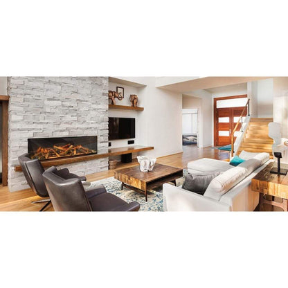 European Home 60" 3-Sided E Series Built-In Electric Fireplace with EvoFlame Burner Technology