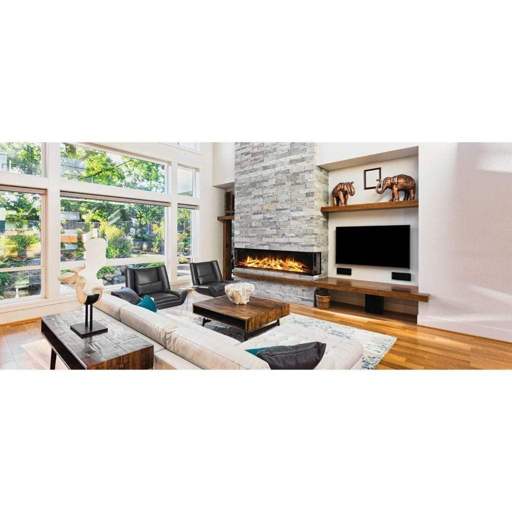 European Home 72 3 Sided E Series Built In Electric Fireplace With Ev   European Home 72 3 Sided E Series Built In Electric Fireplace With EvoFlame Burner Technology 3 