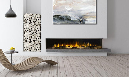 European Home Signal 80” Linear Electric Fireplace