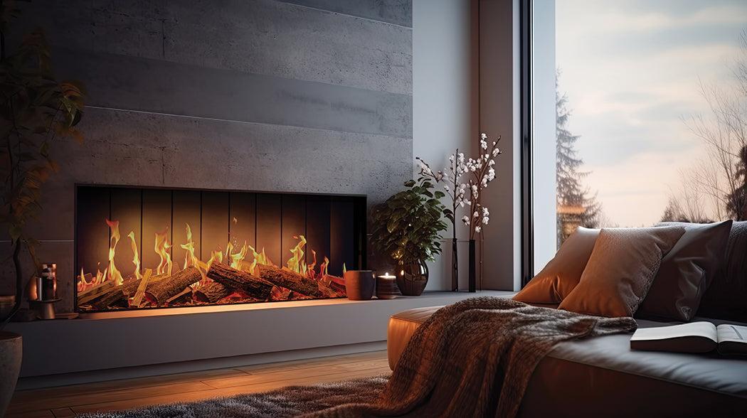 European Home TrueFlame 150 3DX 60" Linear Electric Fireplace