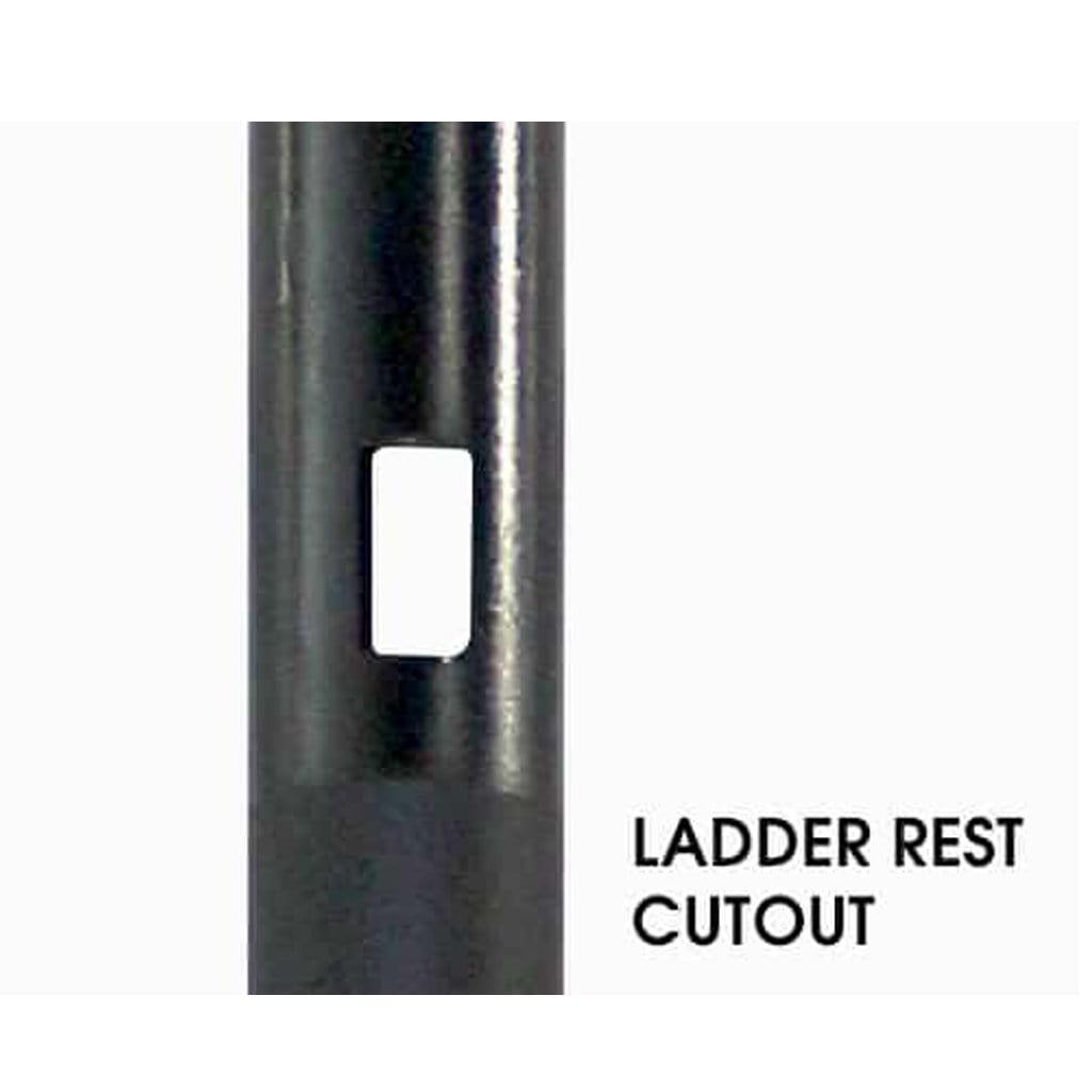 Everglow 6ft Black Aluminum Lamp Post - No Internals