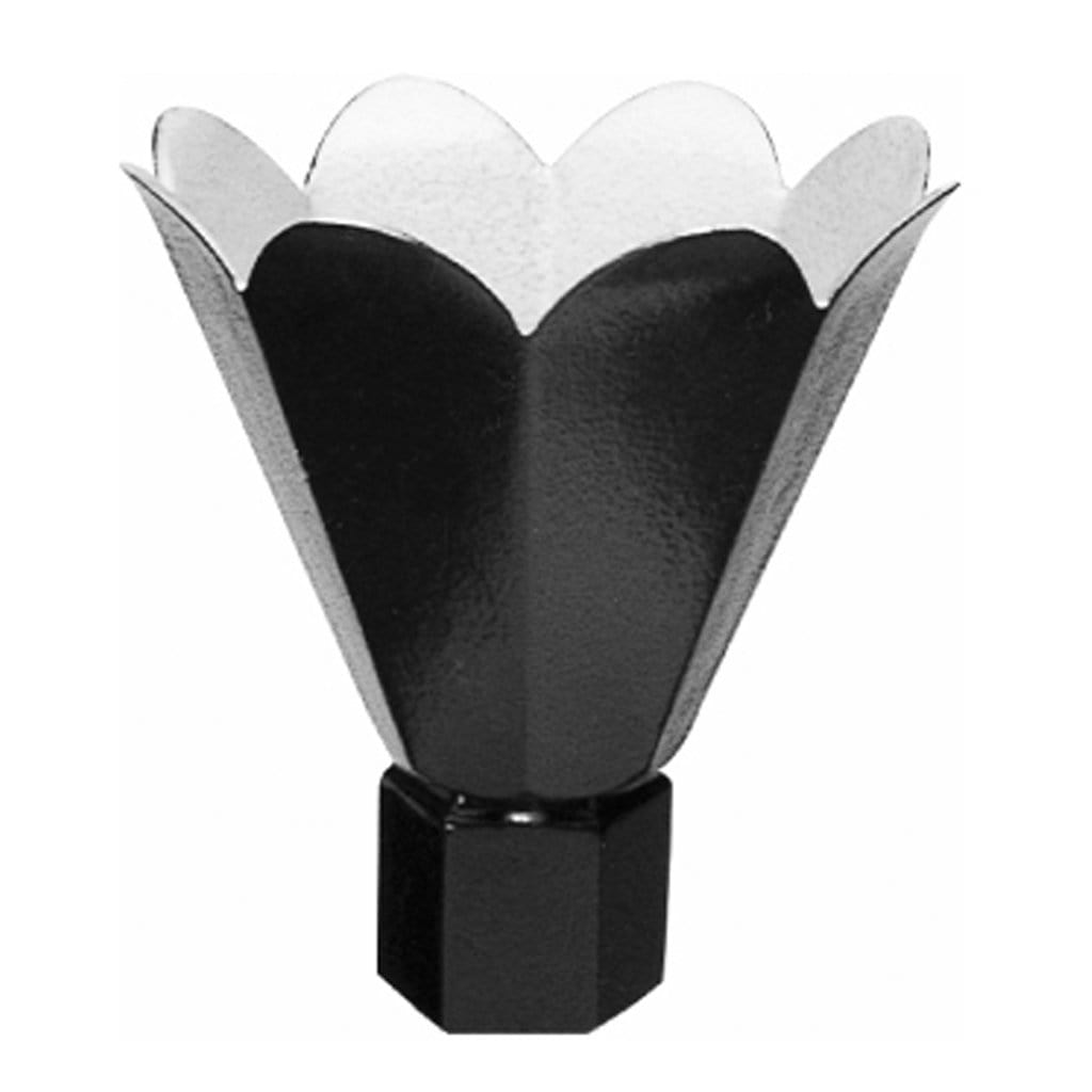 Everglow FT2 Black Aluminum Natural Gas Flower Torch Head With Key & 93" Lamp Post No Internals