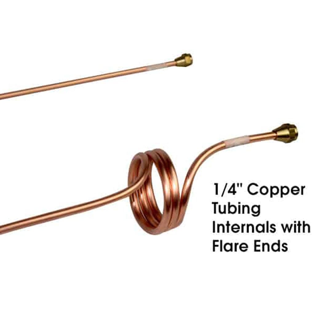 Everglow GG2A Aluminum Natural Gas Outdoor Lamp With Dual Inverted Burner & 93" Lamp Post