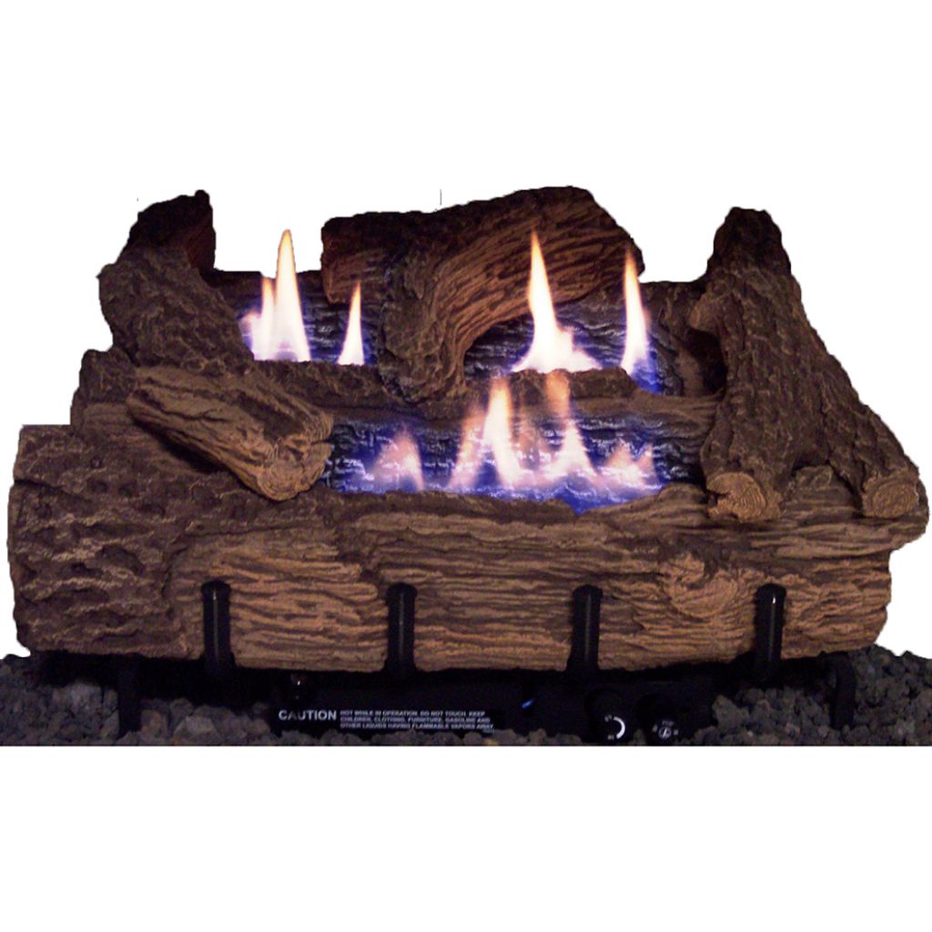 Everwarm 24" Palmetto Oak Replacement Logs for Vent Free Burners (Logs Only)