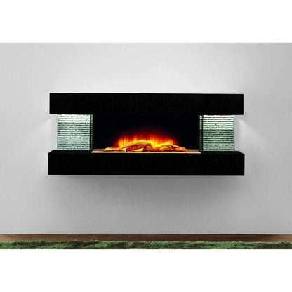 Evolution Fires 48" Vegas Petite Wall Mount Electric Fireplace - Graphite
