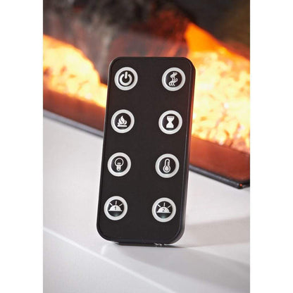 Evolution Fires 72" Vegas Grey Stone Tiles Wall Mount Electric Fireplace - Carrara