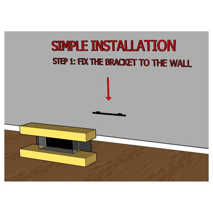 Evolution Fires 72" Vegas Grey Stone Tiles Wall Mount Electric Fireplace - Marfil