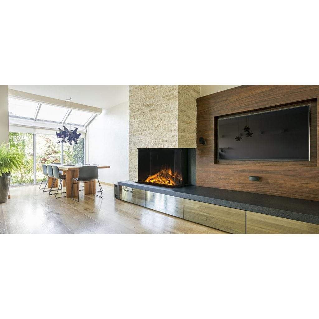Evonic Fires 32H 3-Sided E Series Traditional Built-In Electric Fireplace with EvoFlame Burner Technology