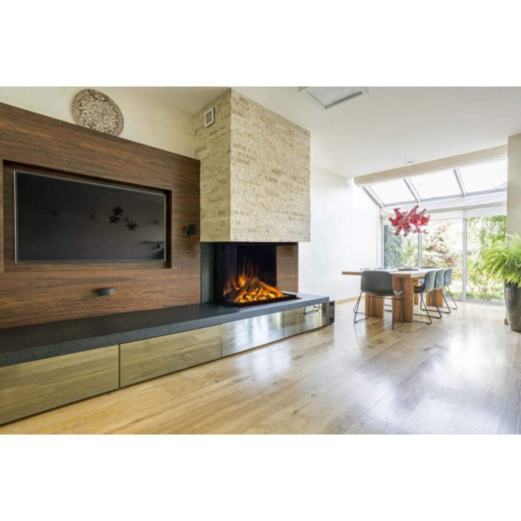 Evonic Fires 32H 3-Sided E Series Traditional Built-In Electric Fireplace with EvoFlame Burner Technology