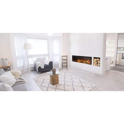 Evonic Fires 40" 3-Sided E Series Built-In Electric Fireplace with EvoFlame Burner Technology