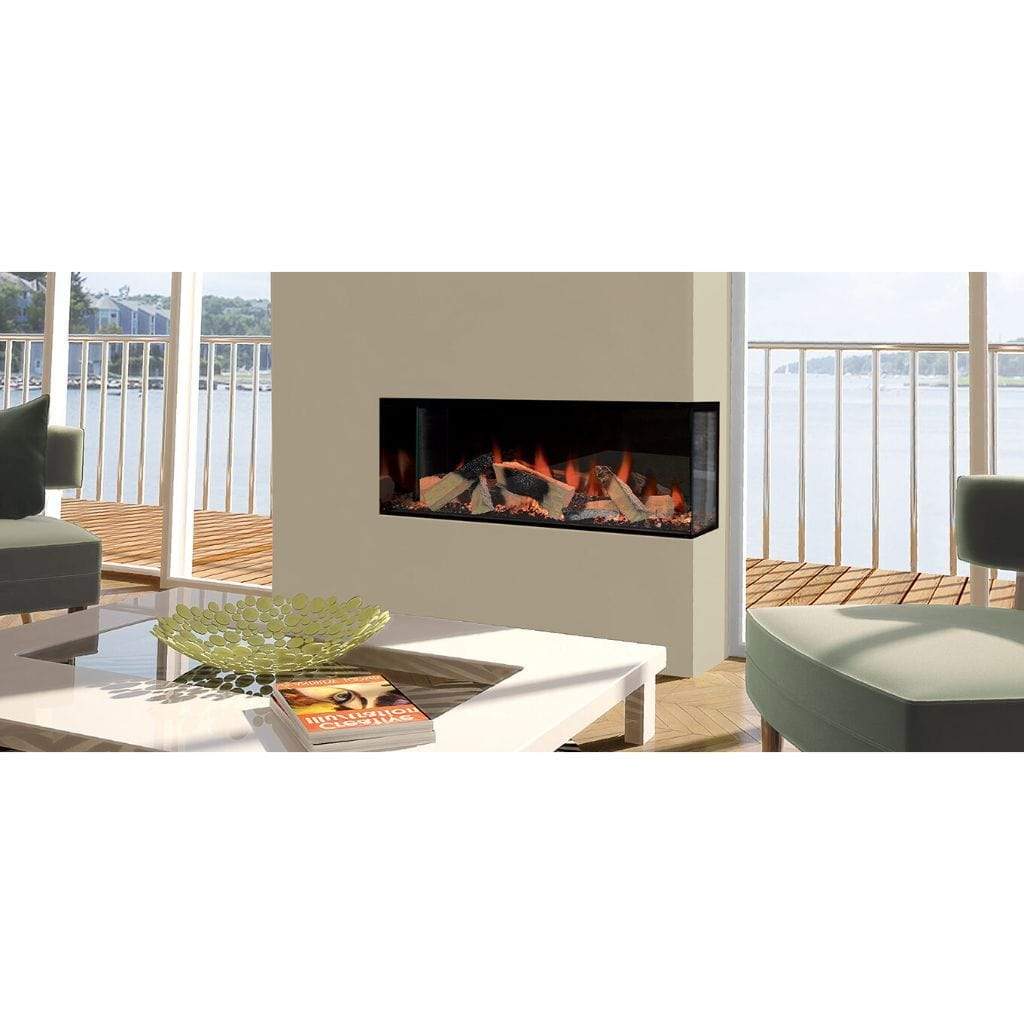 Evonic Fires 40" Kiruna 3-Sided Built-In Electric Fireplace with Halo Burner Technology