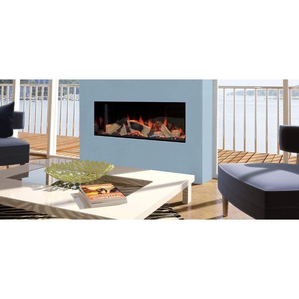 Evonic Fires 40" Kiruna 3-Sided Built-In Electric Fireplace with Halo Burner Technology