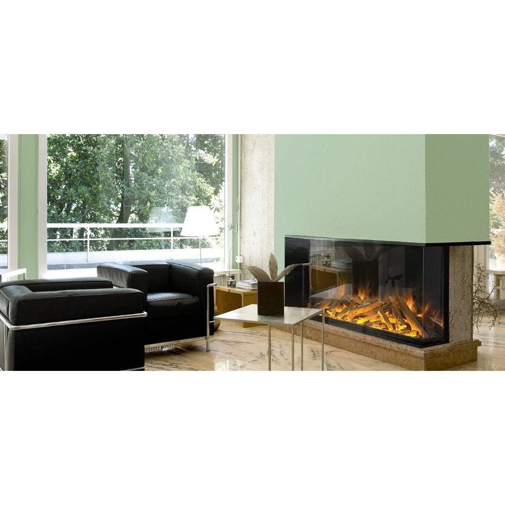 Evonic Fires 60" 3-Sided with High Opening E-Series Built-In Electric Fireplace with EvoFlame Burner Technology