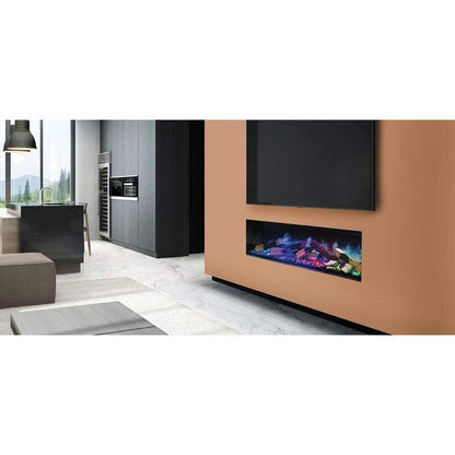 Evonic Fires 60" Linnea 3-Sided Built-In Electric Fireplace with Halo Burner Technology