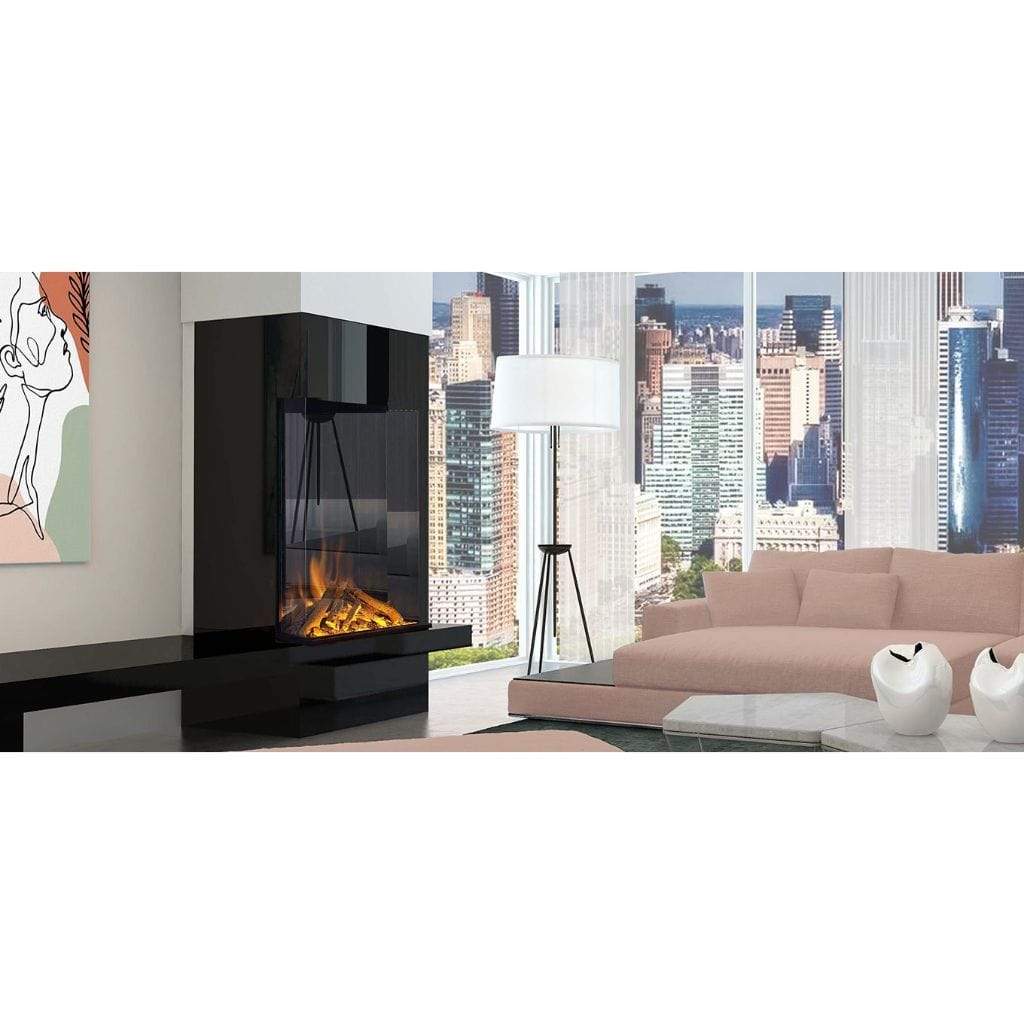 Evonic Fires Vertical with E-Series Built-In Electric Fireplace with EvoFlame Burner Technology