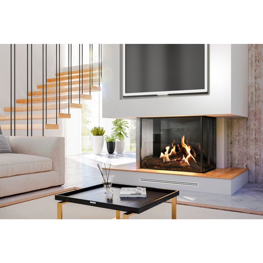 Faber MatriX 3326 Series Three-sided Bay Built-in Gas Fireplace