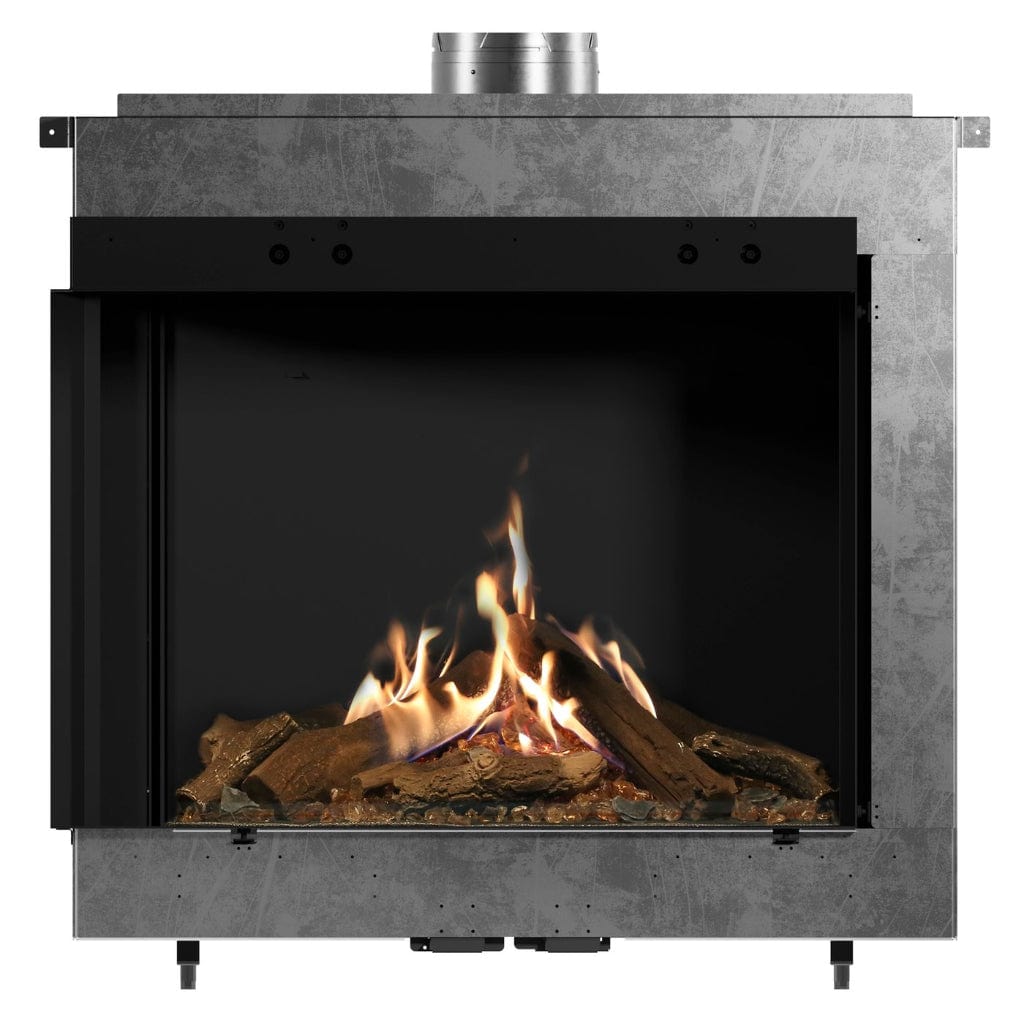 Faber MatriX 3326 Series Two-sided Left-facing Built-in Gas Fireplace
