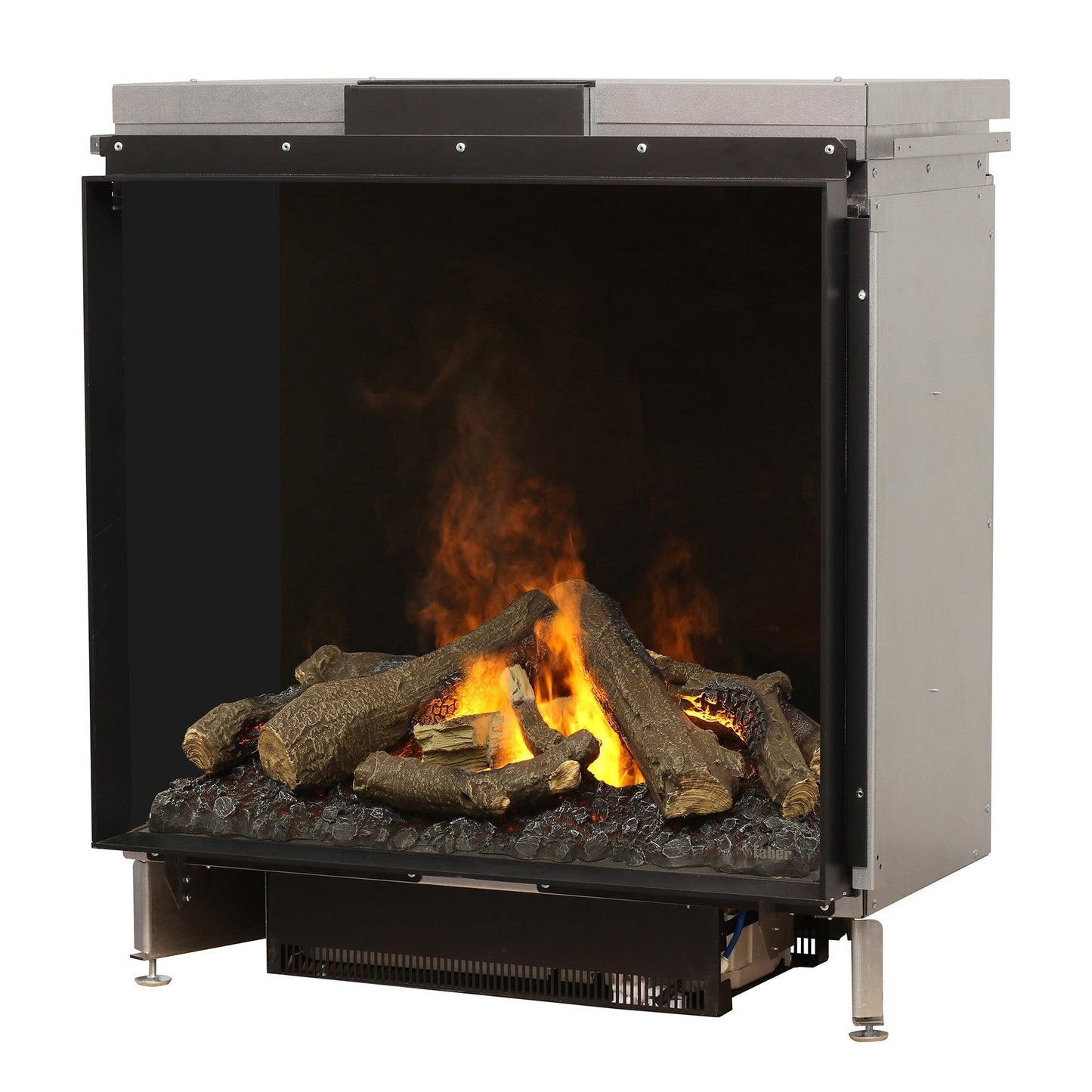 Faber Optimyst e-MatriX 35" Front-Facing One-Sided Built-in Water Vapor Electric Fireplace