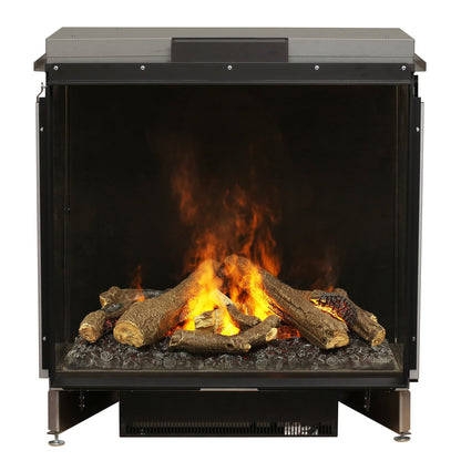 Faber Optimyst e-MatriX 35" Front-Facing One-Sided Built-in Water Vapor Electric Fireplace