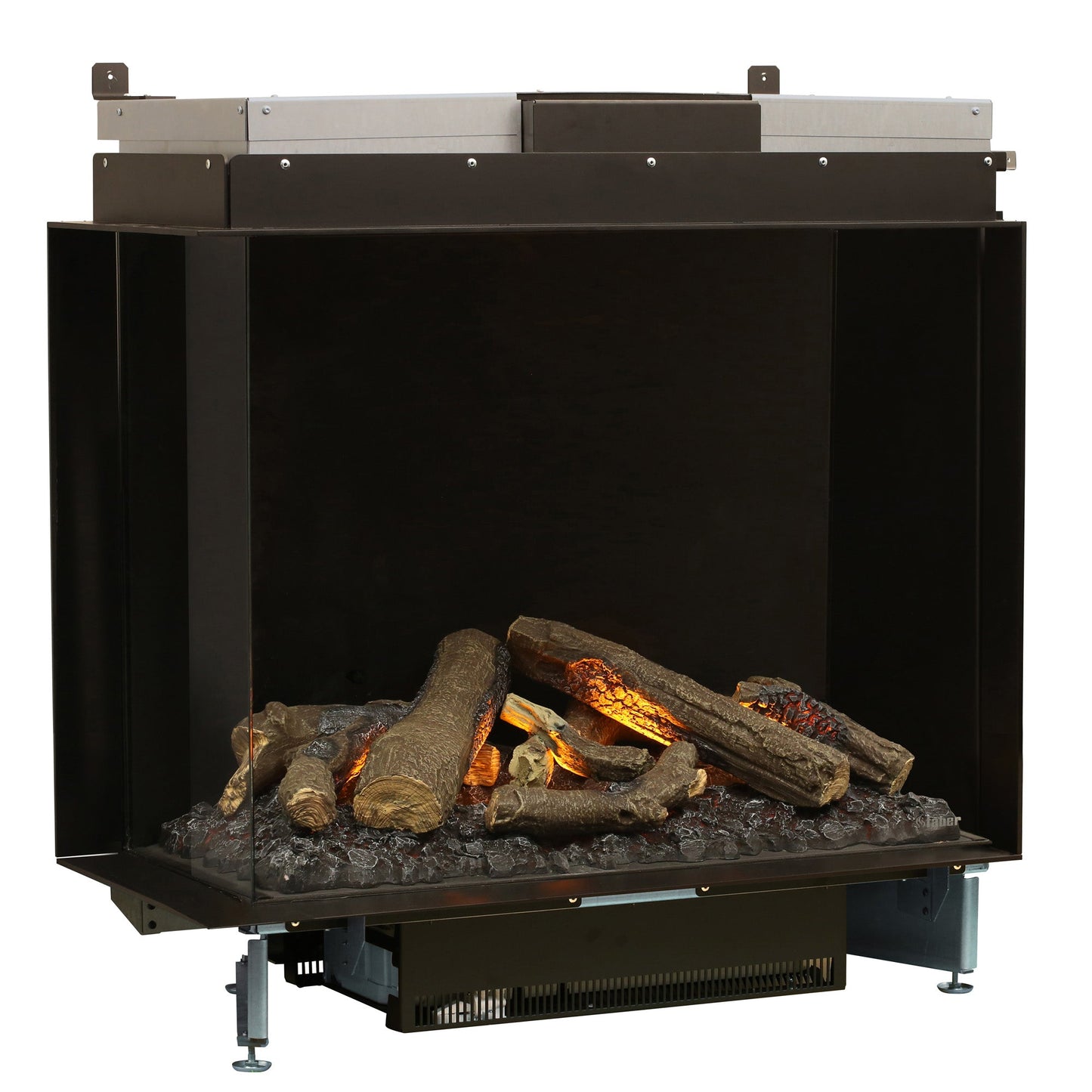 Faber Optimyst e-MatriX 37" Left-Facing Two-Sided Built-in Water Vapor Electric Fireplace