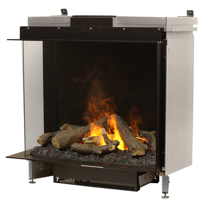 Faber Optimyst e-MatriX 37" Left-Facing Two-Sided Built-in Water Vapor Electric Fireplace