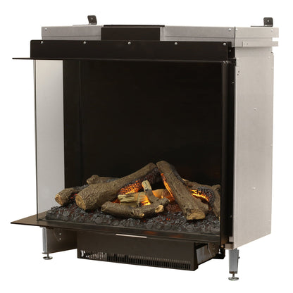 Faber Optimyst e-MatriX 37" Left-Facing Two-Sided Built-in Water Vapor Electric Fireplace