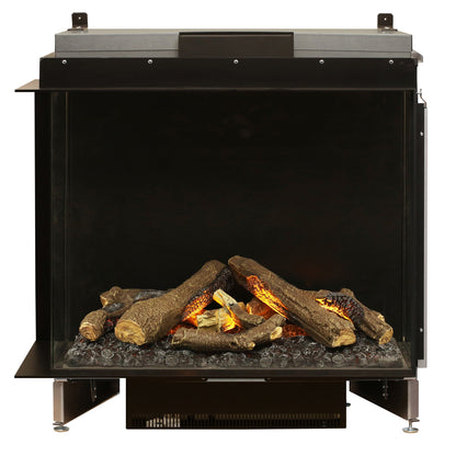 Faber Optimyst e-MatriX 37" Left-Facing Two-Sided Built-in Water Vapor Electric Fireplace