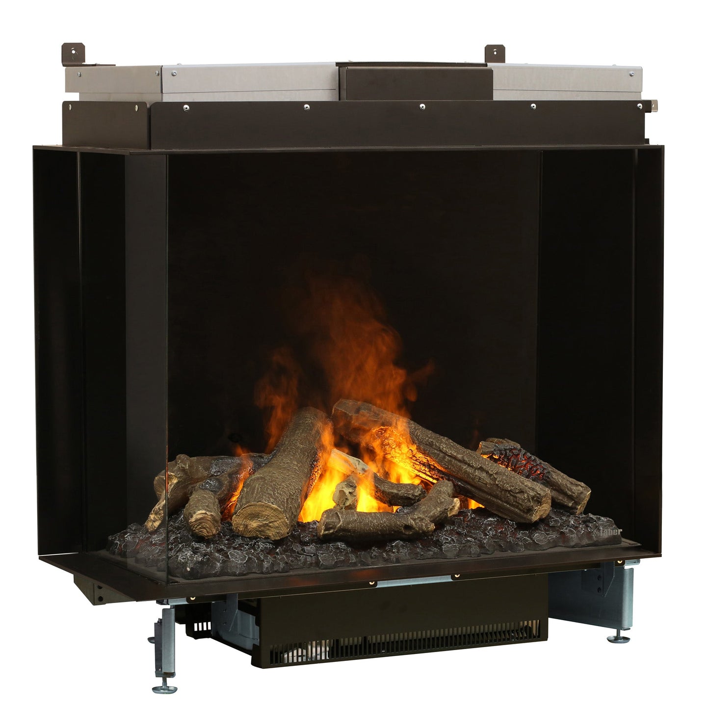 Faber Optimyst e-MatriX 37" Left-Facing Two-Sided Built-in Water Vapor Electric Fireplace