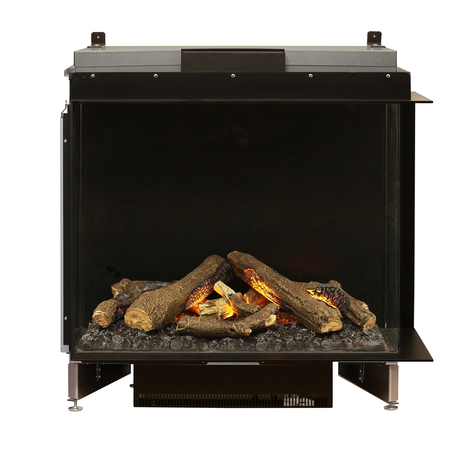 Faber Optimyst e-MatriX 37" Right-Facing Two-Sided Built-in Water Vapor Electric Fireplace