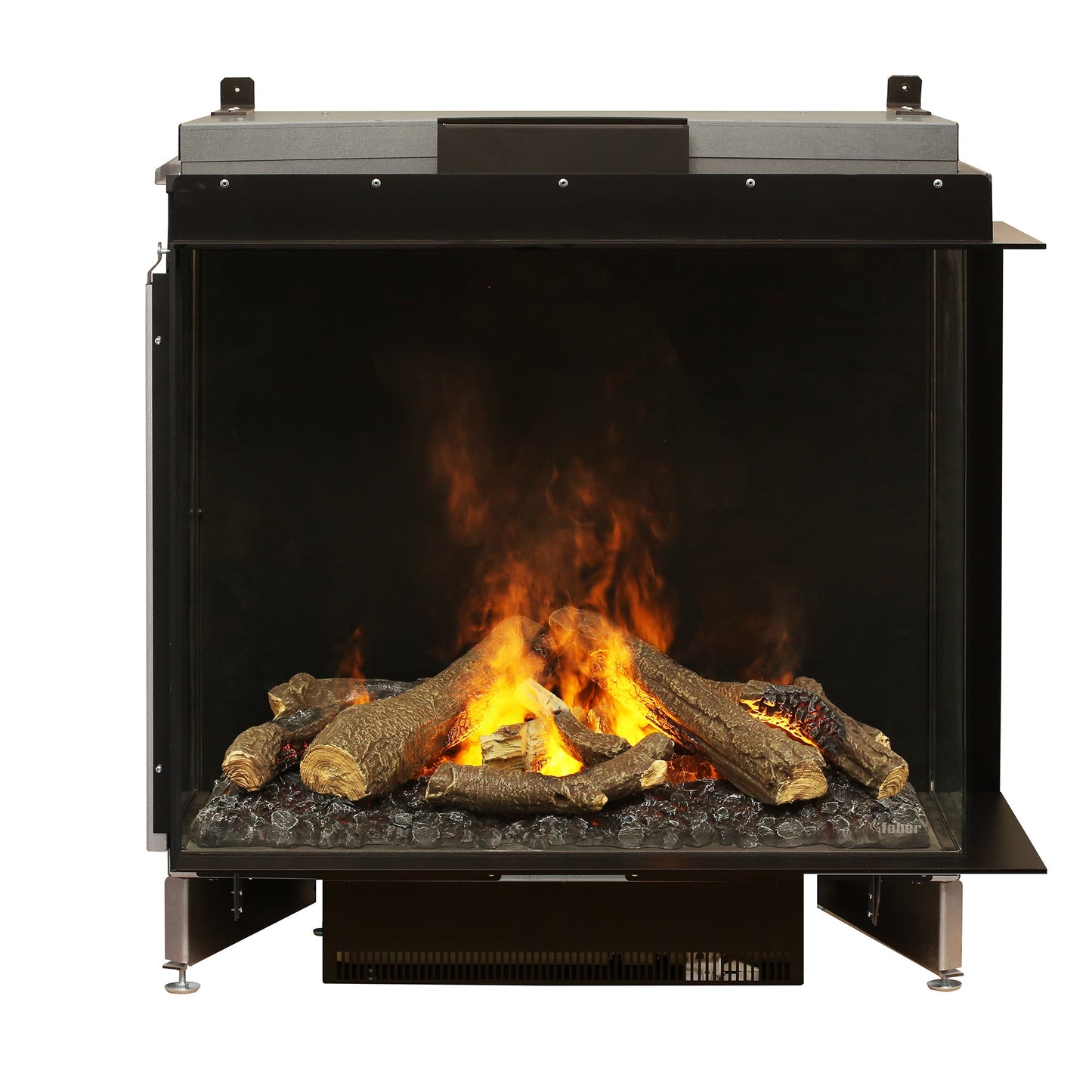 Faber Optimyst e-MatriX 37" Right-Facing Two-Sided Built-in Water Vapor Electric Fireplace