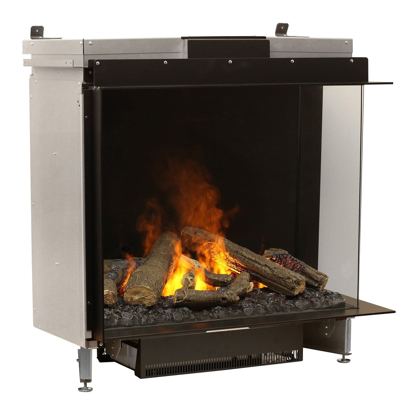 Faber Optimyst e-MatriX 37" Right-Facing Two-Sided Built-in Water Vapor Electric Fireplace