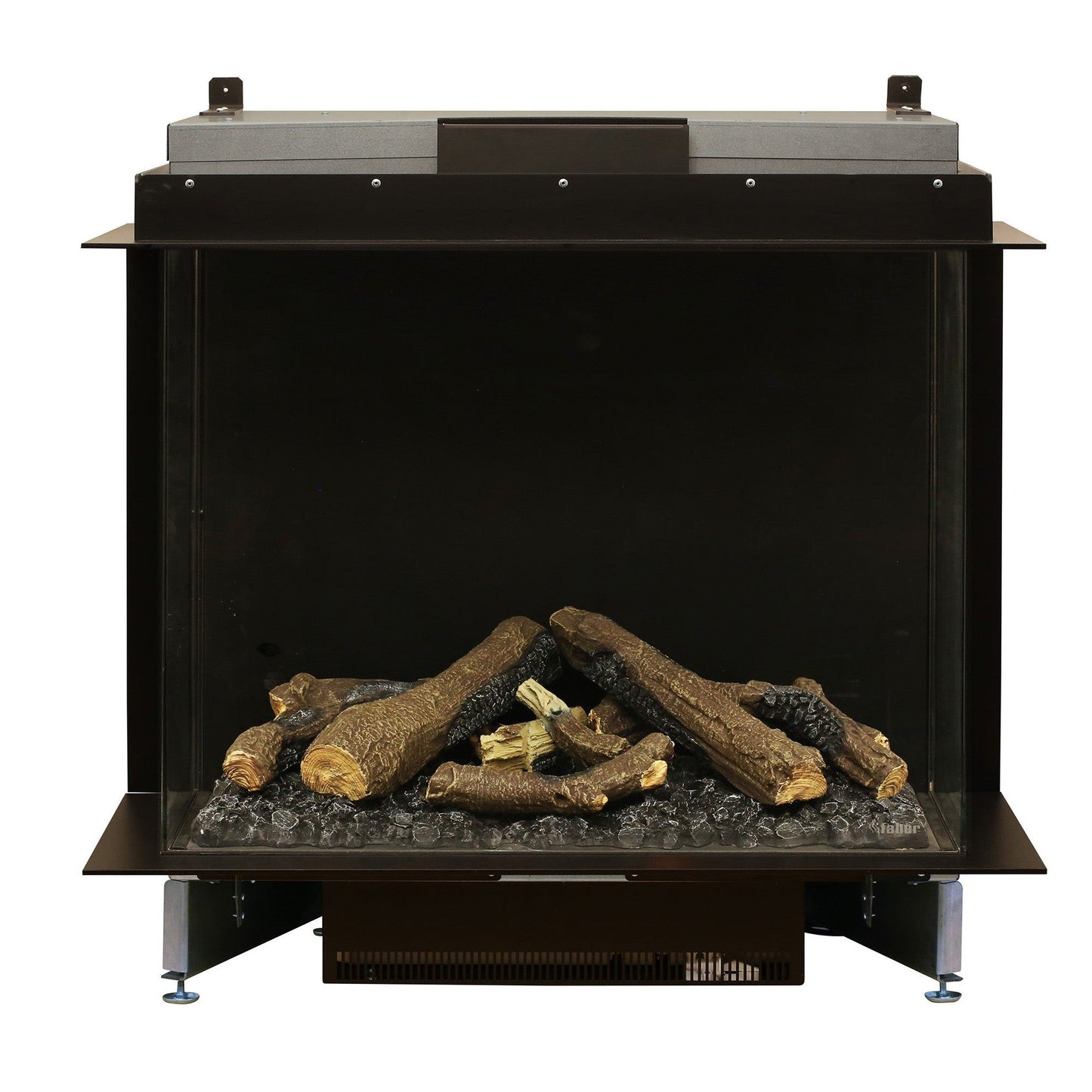 Faber Optimyst e-MatriX 39" Bay Three-Sided Built-in Water Vapor Electric Fireplace
