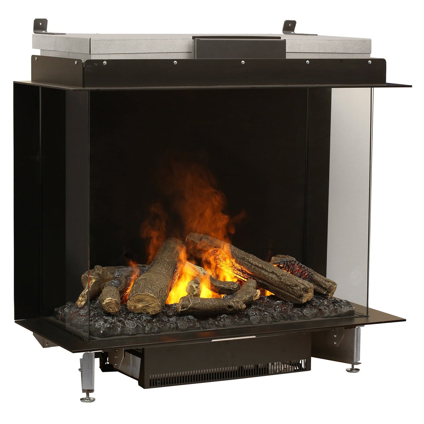 Faber Optimyst e-MatriX 39" Bay Three-Sided Built-in Water Vapor Electric Fireplace