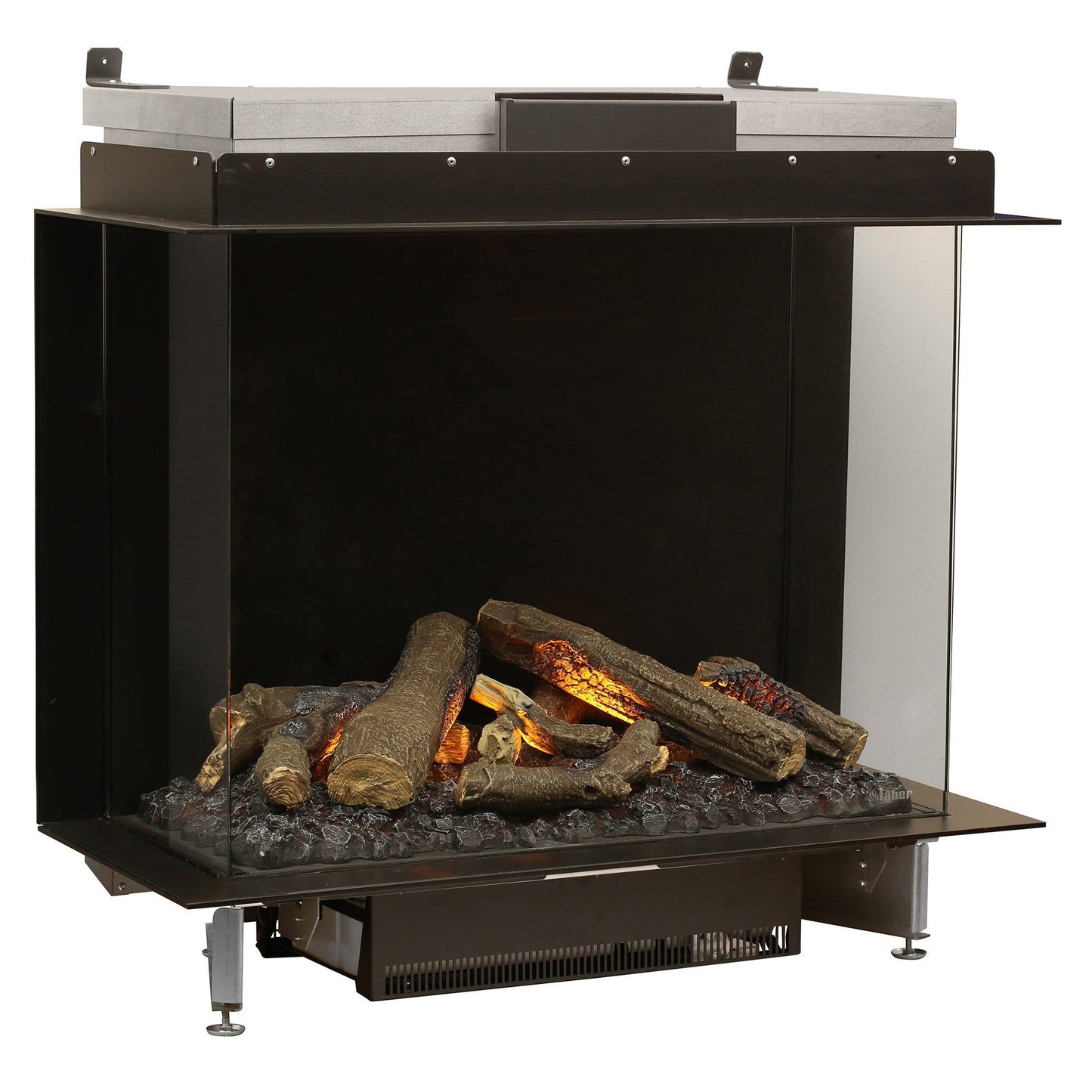Faber Optimyst e-MatriX 39" Bay Three-Sided Built-in Water Vapor Electric Fireplace