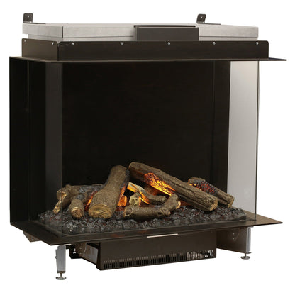 Faber Optimyst e-MatriX 39" Bay Three-Sided Built-in Water Vapor Electric Fireplace
