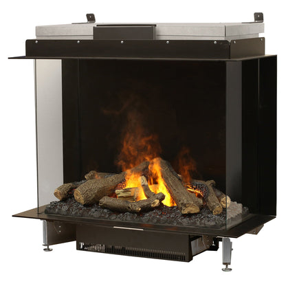 Faber Optimyst e-MatriX 39" Bay Three-Sided Built-in Water Vapor Electric Fireplace