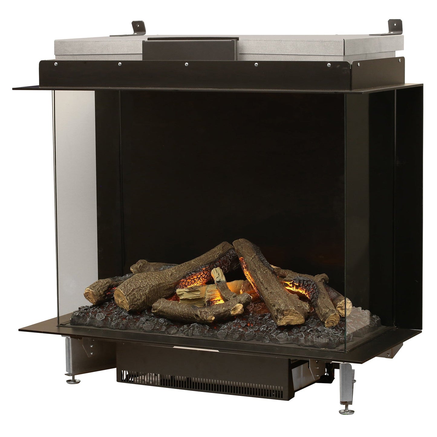 Faber Optimyst e-MatriX 39" Bay Three-Sided Built-in Water Vapor Electric Fireplace