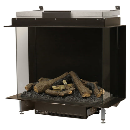 Faber Optimyst e-MatriX 39" Bay Three-Sided Built-in Water Vapor Electric Fireplace