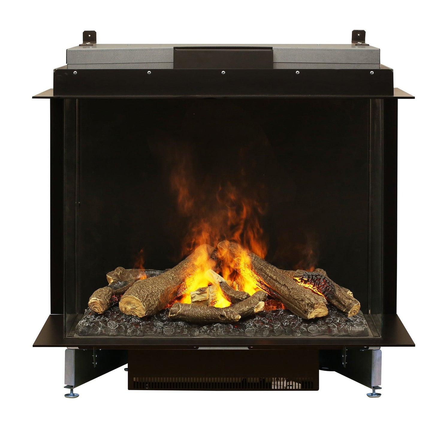 Faber Optimyst e-MatriX 39" Bay Three-Sided Built-in Water Vapor Electric Fireplace
