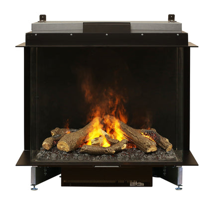 Faber Optimyst e-MatriX 39" Bay Three-Sided Built-in Water Vapor Electric Fireplace