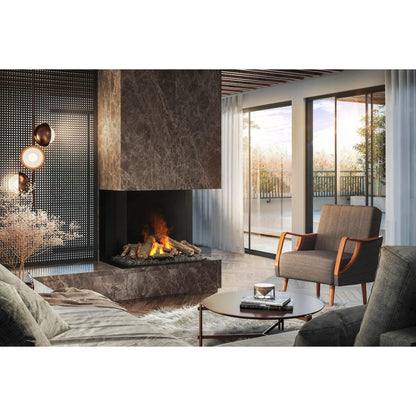 Faber Optimyst e-MatriX 39" Bay Three-Sided Built-in Water Vapor Electric Fireplace