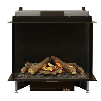 Faber Optimyst e-MatriX 39" Bay Three-Sided Built-in Water Vapor Electric Fireplace