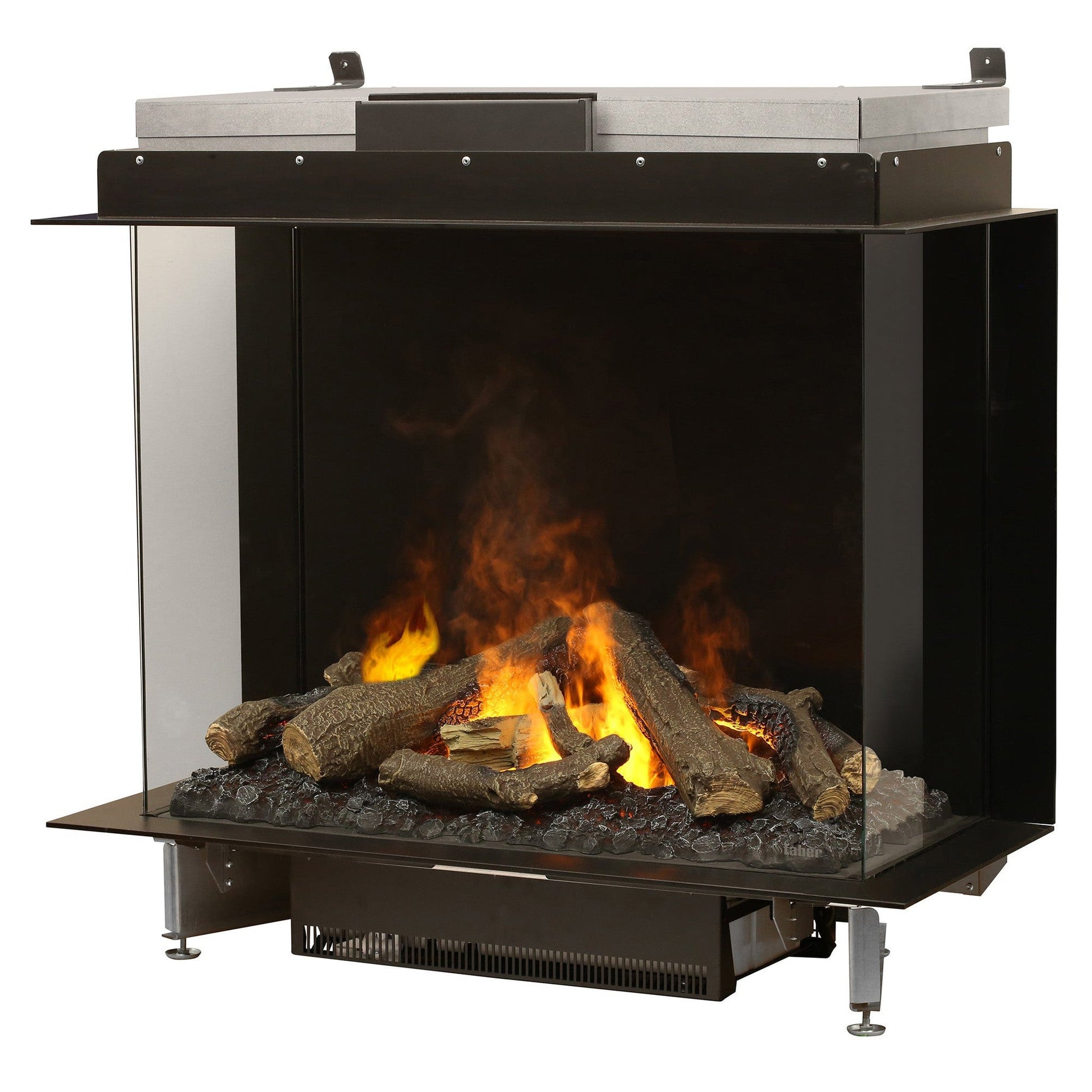 Faber Optimyst e-MatriX 39" Bay Three-Sided Built-in Water Vapor Electric Fireplace