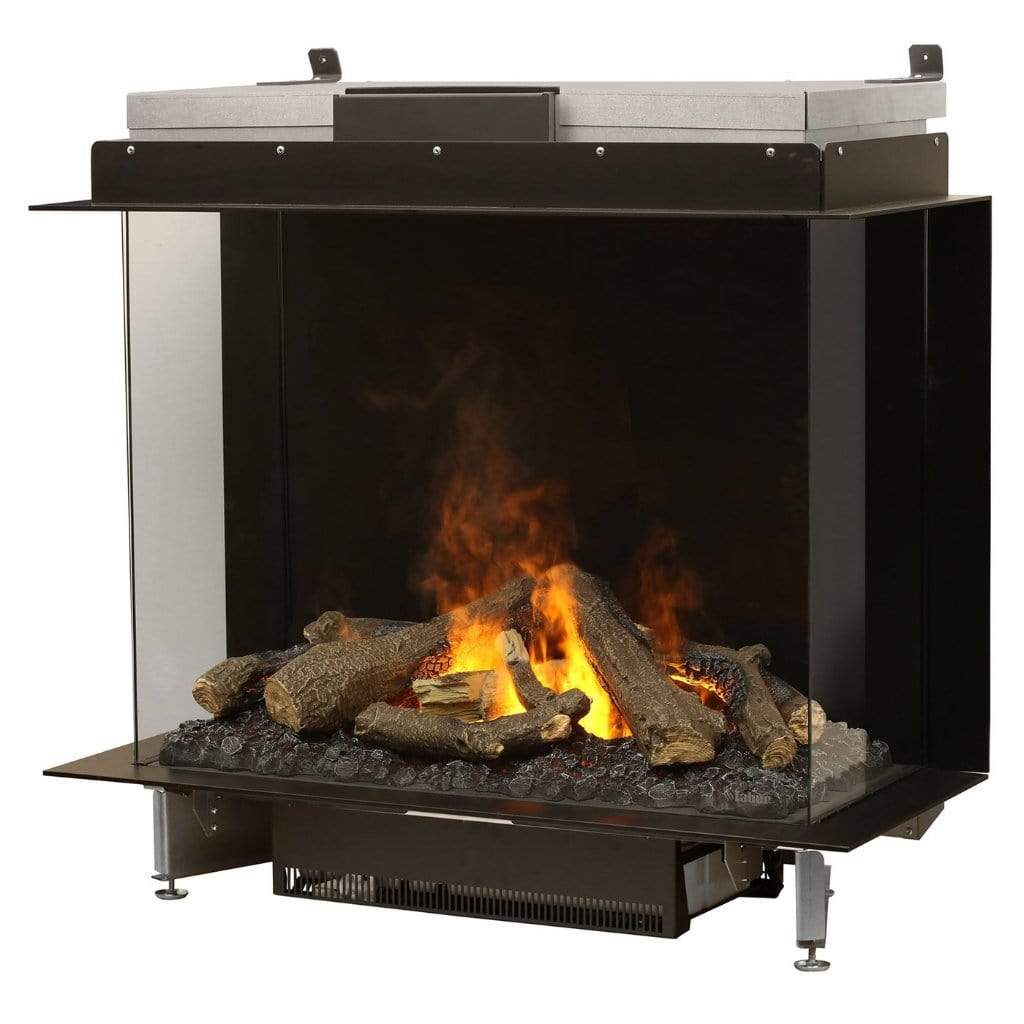 Faber e-MatriX 39" Three-Sided Bay View Built-in Water Vapor Electric Fireplace
