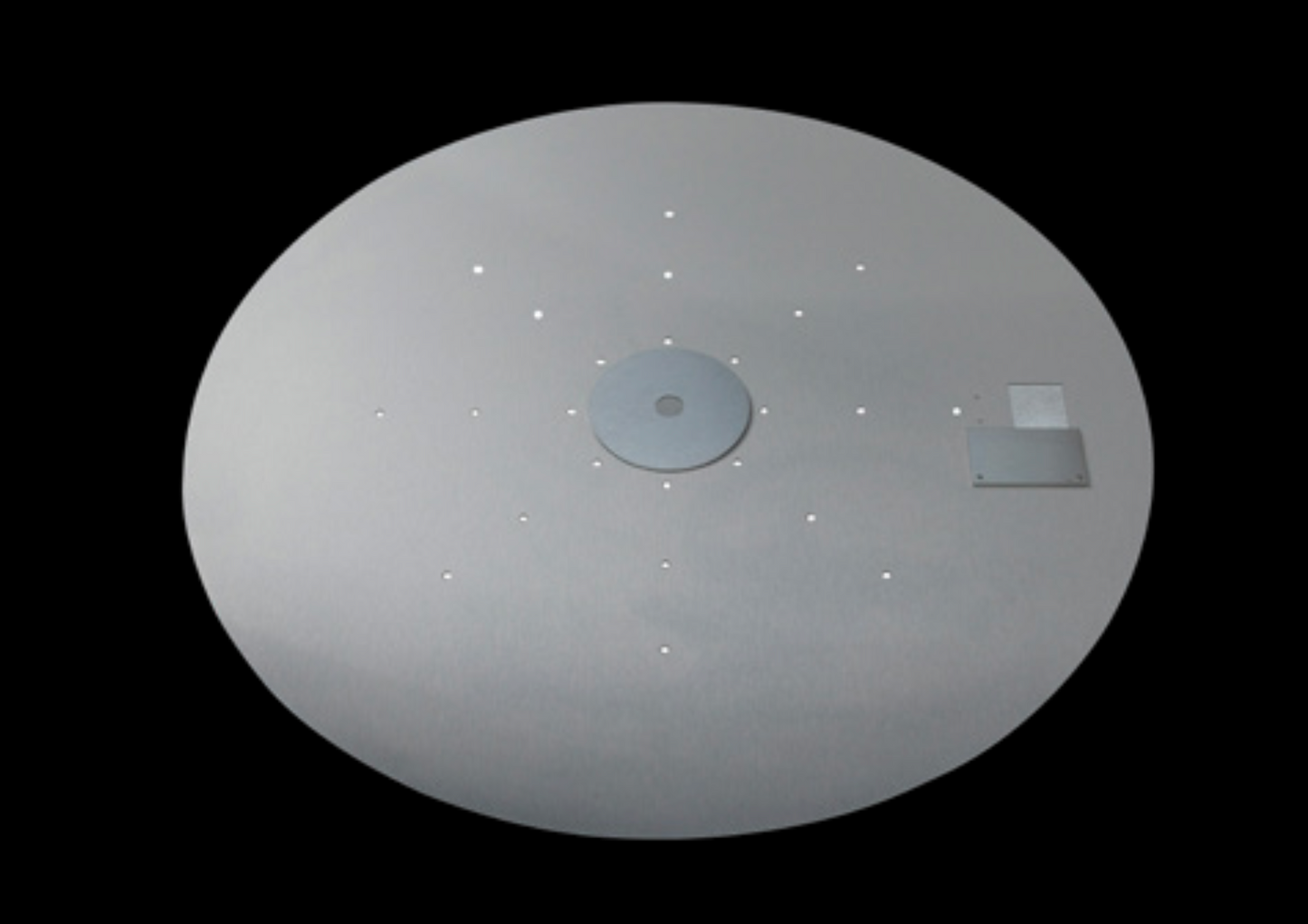 Fire By Design 24" Round Aluminum Flat Burner Pan with Opening for Pilot Burner