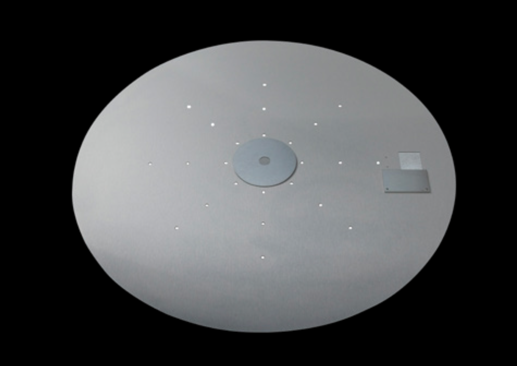 Fire By Design 24" Round Aluminum Flat Burner Pan with Opening for Pilot Burner
