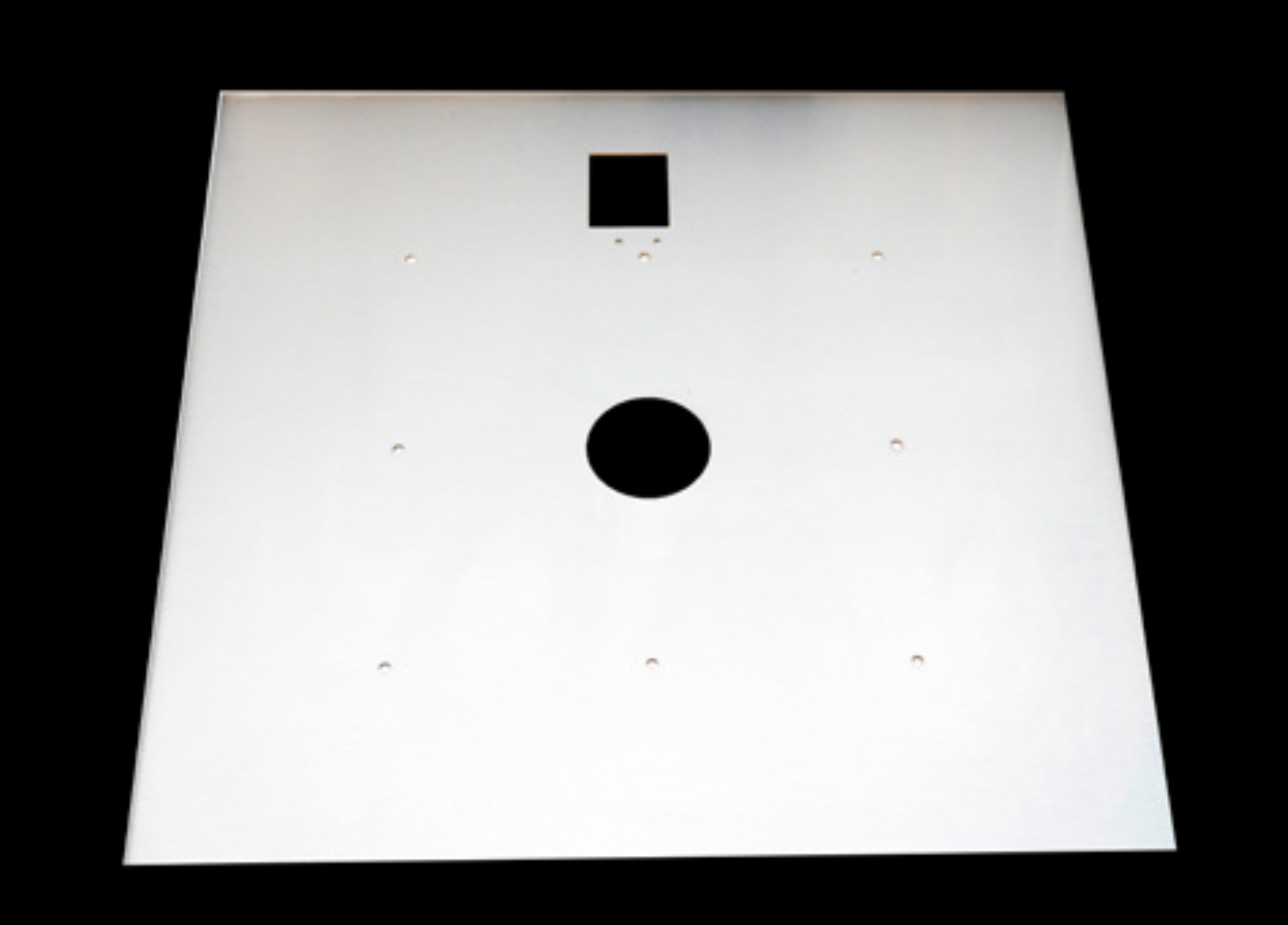 Fire By Design 24" Square Aluminum Flat Burner Pan with Opening for Pilot Burner