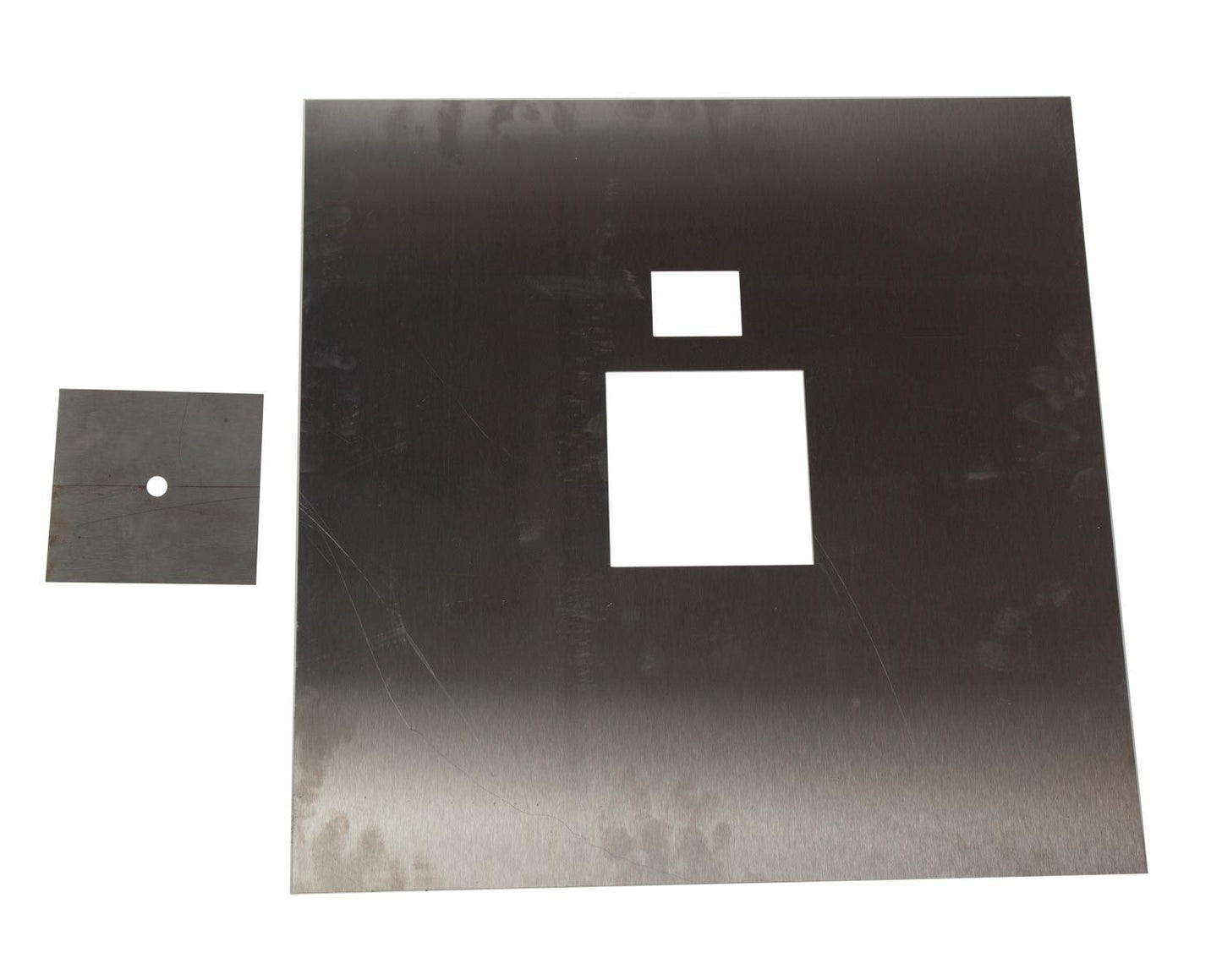 Fire By Design 36" Square Aluminum Flat Burner Pan with Opening for Pilot Burner