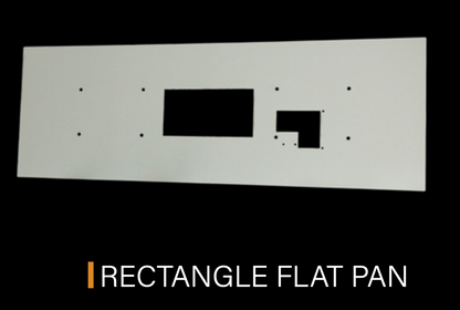 Fire By Design 36" x 12" RFBP-H Rectangle Aluminum Flat Burner Pan
