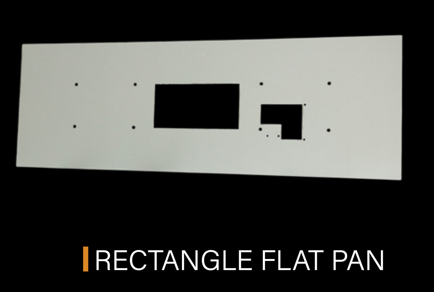 Fire By Design 72" x 12" RFBP-H Rectangle Aluminum Flat Burner Pan